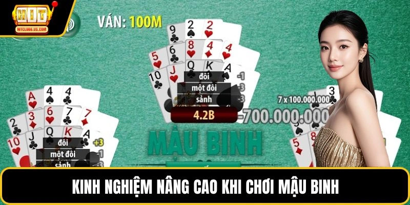 Kinh nghiệm nâng cao khi chơi mậu binh